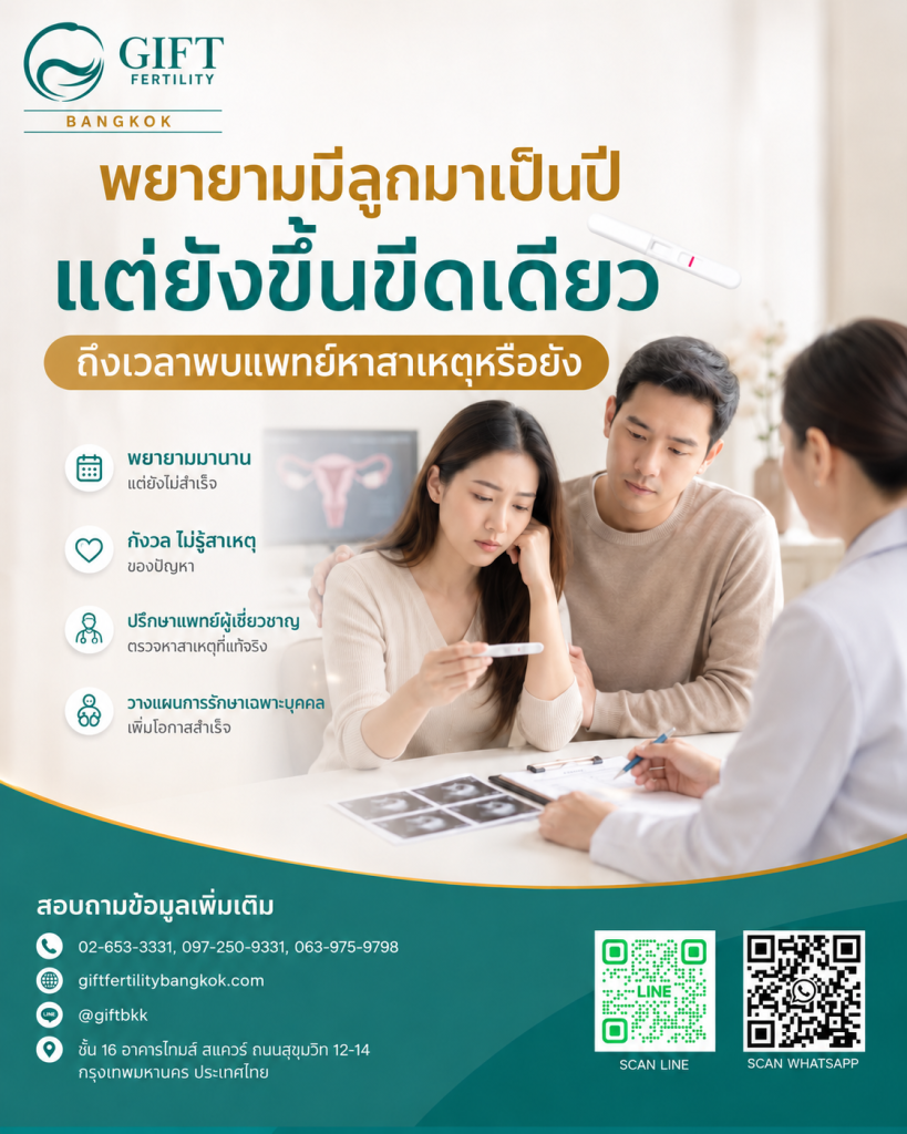พยายามมีลูกมาเป็นปีแต่ยังขึ้นขีดเดียว ถึงเวลาพบแพทย์หาสาเหตุหรือยัง