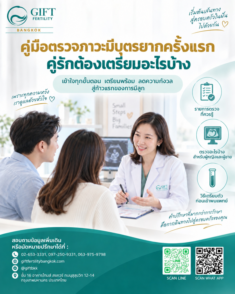 คู่มือตรวจภาวะมีบุตรยากครั้งแรก คู่รักต้องเตรียมอะไรบ้าง